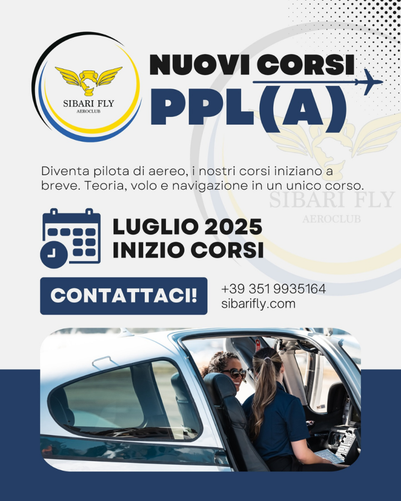 Nuovi Corsi PPL(A) (luglio 2025 – Sibari)