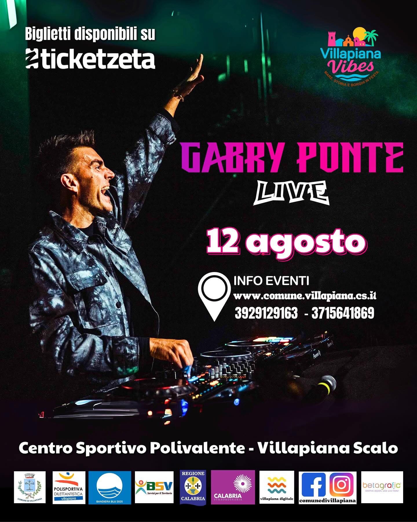 Gabry Ponte Live (12 agosto 2025 -Villapiana)