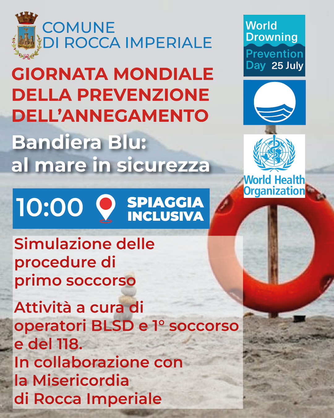 giornata mondiale della prevenzione dell'annegamento