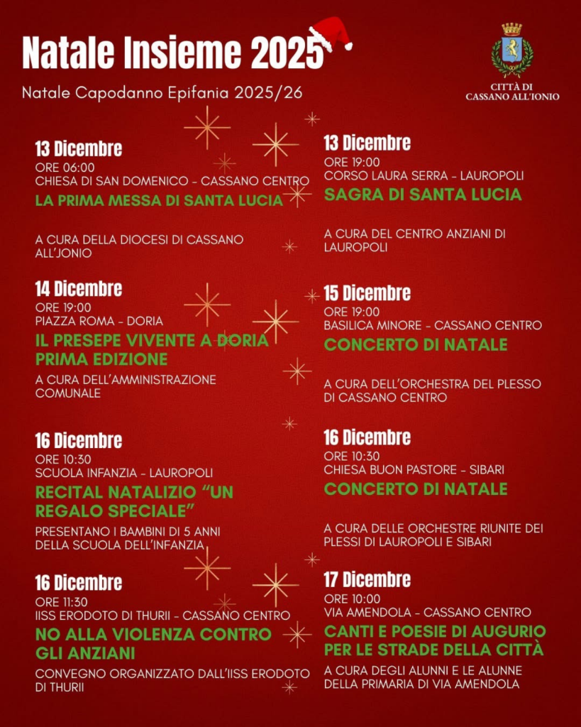 Natale a Cassano all’Ionio Edizione 2025
