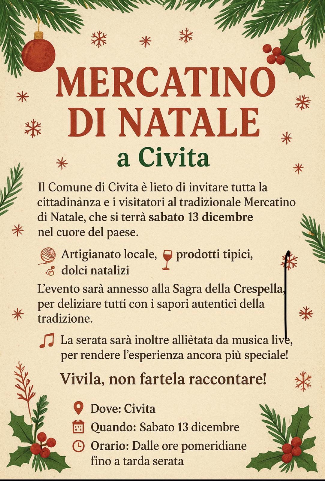 Mercatino di Natale a Civita