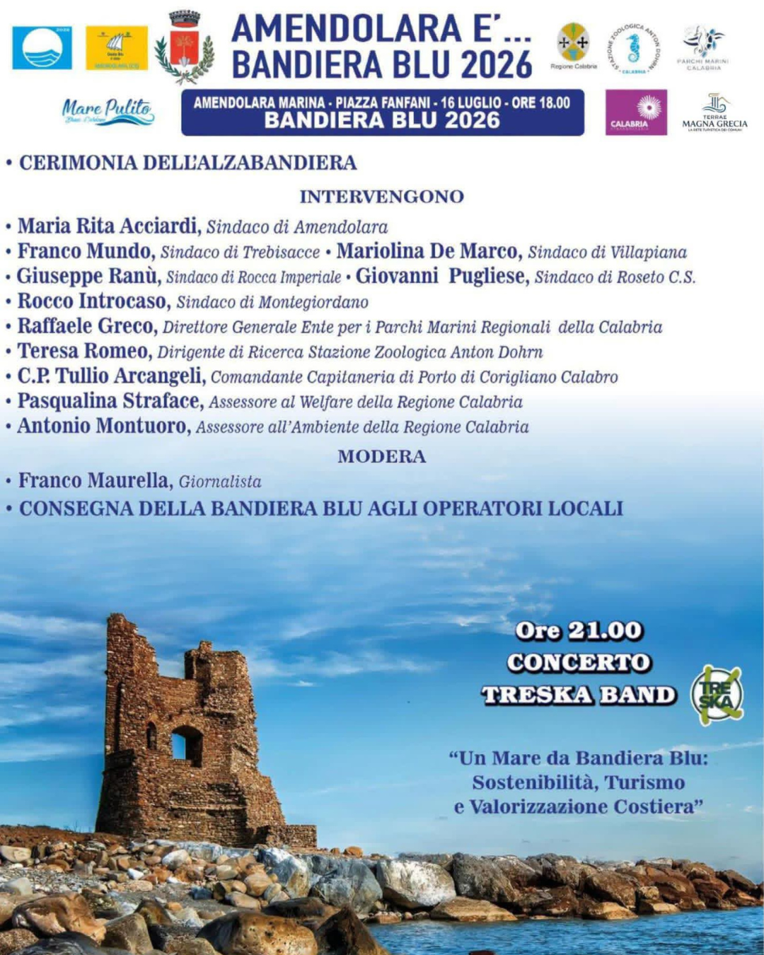 Bandiera Blu 2026 - Amendolara